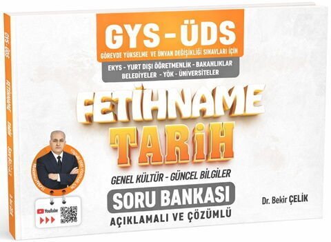 Bekir Çelik GYS ÜDS FETİHNAME Tarih Genel Kültür Güncel Bilgiler Soru Bankası
