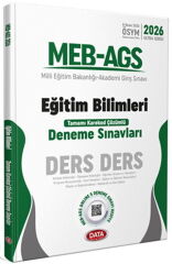 Data Yayınları 2026 MEB AGS Eğitim Bilimleri Ders Ders Karekod Çözümlü Deneme Sınavları