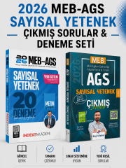 Dizgi Kitap 2026 MEB AGS Sayısal Yetenek Çıkmış Sorular & Sayısal Yetenek 20 Deneme İndeks Akademi Seti