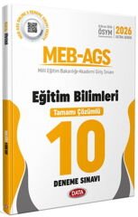 Data Yayınları 2026 MEB AGS Eğitim Bilimleri Tamamı Çözümlü 10 Deneme Sınavı