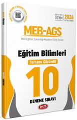 Data Yayınları 2026 MEB AGS Eğitim Bilimleri Tamamı Çözümlü 10 Deneme Sınavı