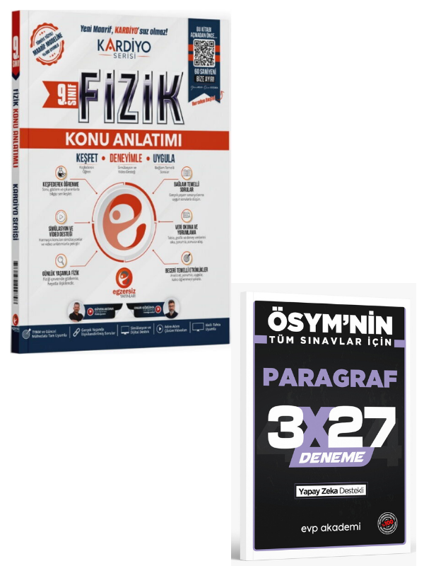 Egzersiz 2027 9. Sınıf Fizik Kardiyo Konu Anlatımı+ EVP Akademi Paragraf