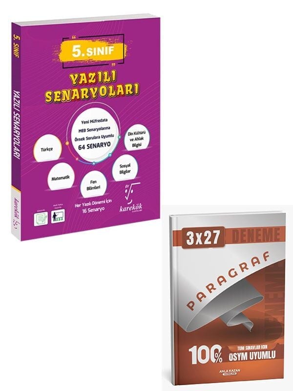 Karekök 2027 5. Sınıf Yazılı Senaryoları+Anla Kazan Paragraf Deneme