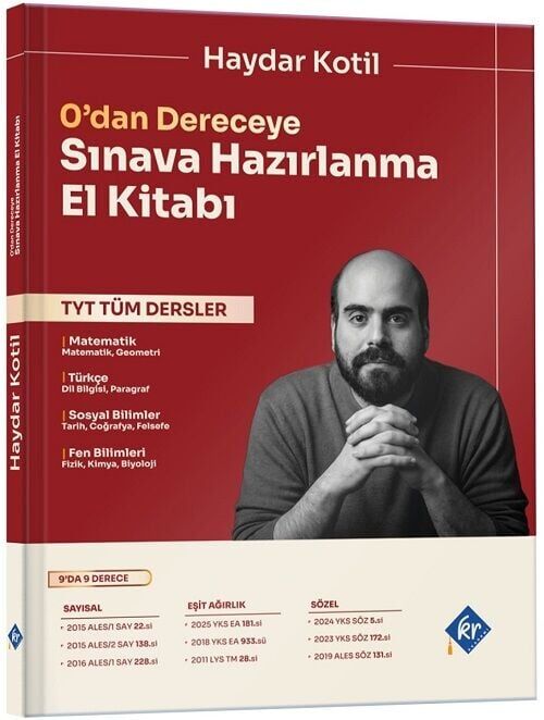 KR Akademi Haydar Kotil 0 dan Dereceye TYT Tüm Dersler Sınava Hazırlanma El Kitabı