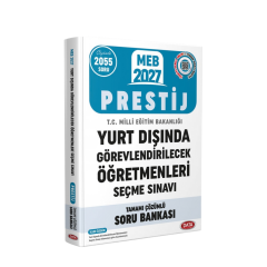 Data 2027 MEB Yurt Dışında Görevlendirilecek Öğretmenleri Seçme Sınavı PRESTİJ Soru Bankası Çözümlü