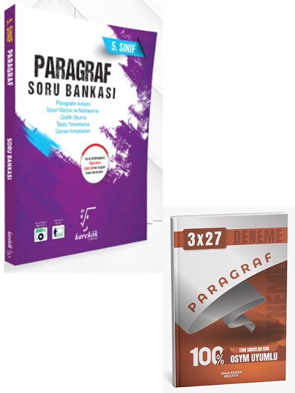 Karekök 2027 5. Sınıf Paragraf Soru Bankası+Anla Kazan Paragraf Deneme