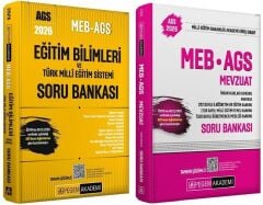 YENİ AGS - Pegem 2026 MEB-AGS Eğitim Bilimleri + Mevzuat Soru Bankası 2 li Set Pegem Akademi Yayınları