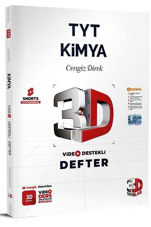 3D Yayınları YKS TYT Kimya Video Destekli Defter 3D Yayınları