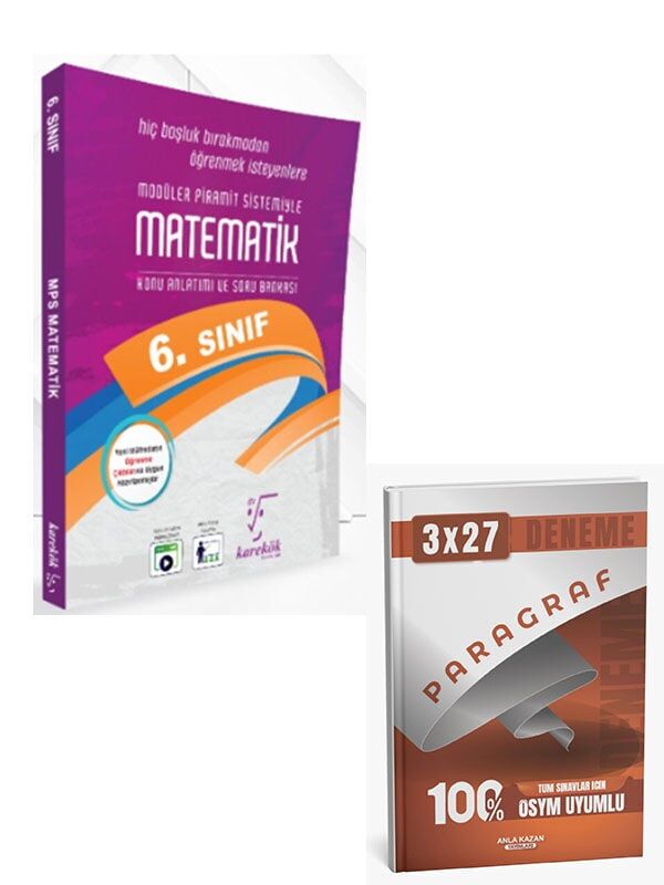 Karekök 2027 6. Sınıf Matematik MPS Konu Anlatımlı Soru Bankası+Anla Kazan Paragraf Deneme