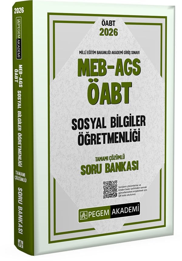 Pegem 2026 ÖABT MEB-AGS Sosyal Bilgiler Öğretmenliği Soru Bankası Çözümlü Pegem Akademi Yayınları