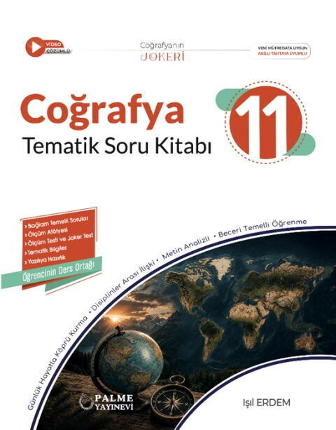 2027 Palme Yayınları 11. Sınıf Coğrafya Joker Tematik Soru Kitabı
