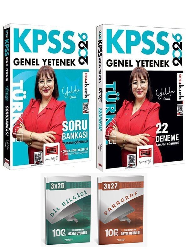 Yargı 2026 KPSS Türkçe Soru Bankası + 22 Deneme 2 li Set Anla Kazan Deneme