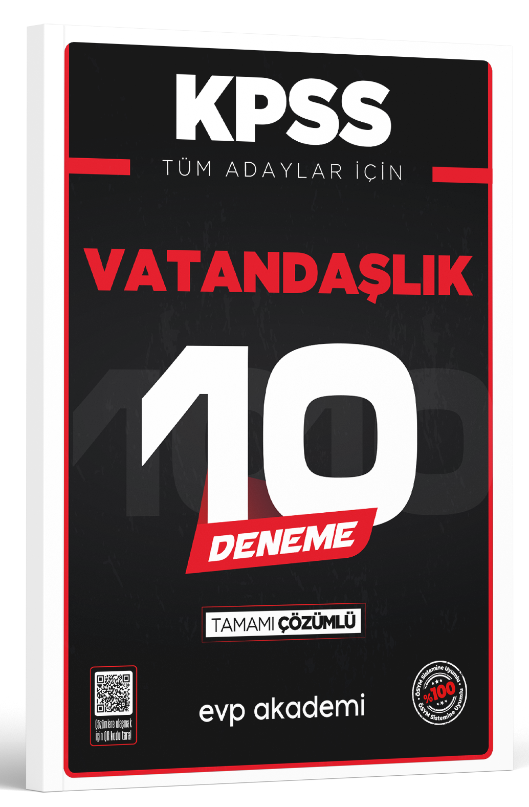 KPSS Tüm Adaylar İçin Vatandaşlık 10 Deneme Tamamı Çözümlü EVP Akademi