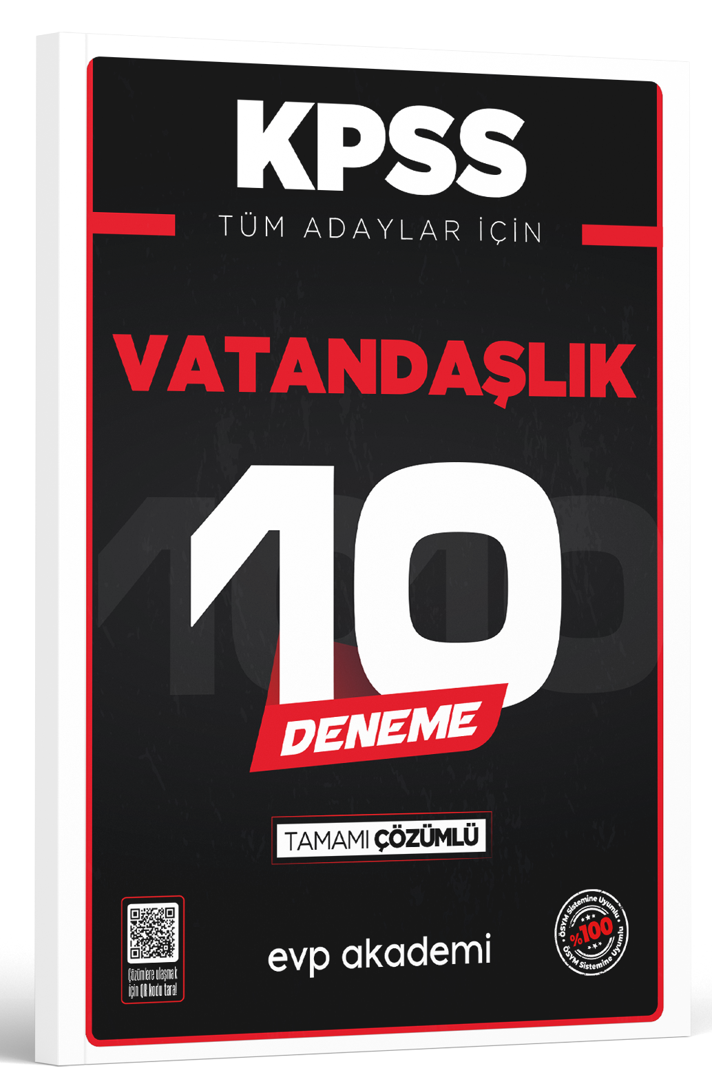 KPSS Tüm Adaylar İçin Vatandaşlık 10 Deneme Tamamı Çözümlü EVP Akademi