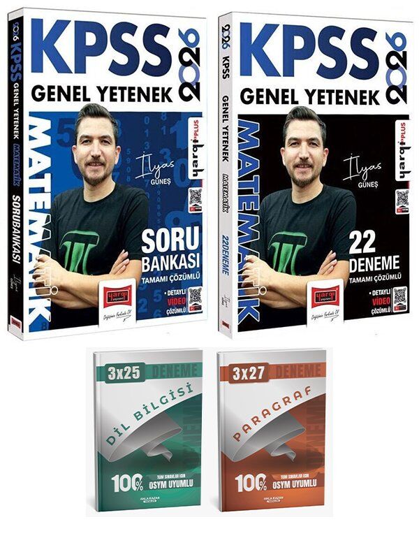 Yargı 2026 KPSS Matematik Soru Bankası + 22 Deneme 2 li Set Anla Kazan Deneme