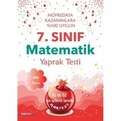 Nartest Yayınları 7. Sınıf Matematik Yaprak Testi - Yeni Müfredat