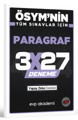 ÖSYM'nin Tüm Sınavlar İçin 3x27 Paragraf Deneme EVP Akademi