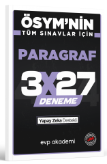 ÖSYM'nin Tüm Sınavlar İçin 3x27 Paragraf Deneme EVP Akademi