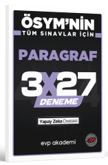 ÖSYM'nin Tüm Sınavlar İçin 3x27 Paragraf Deneme EVP Akademi