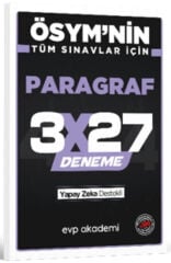 ÖSYM'nin Tüm Sınavlar İçin 3x27 Paragraf Deneme EVP Akademi
