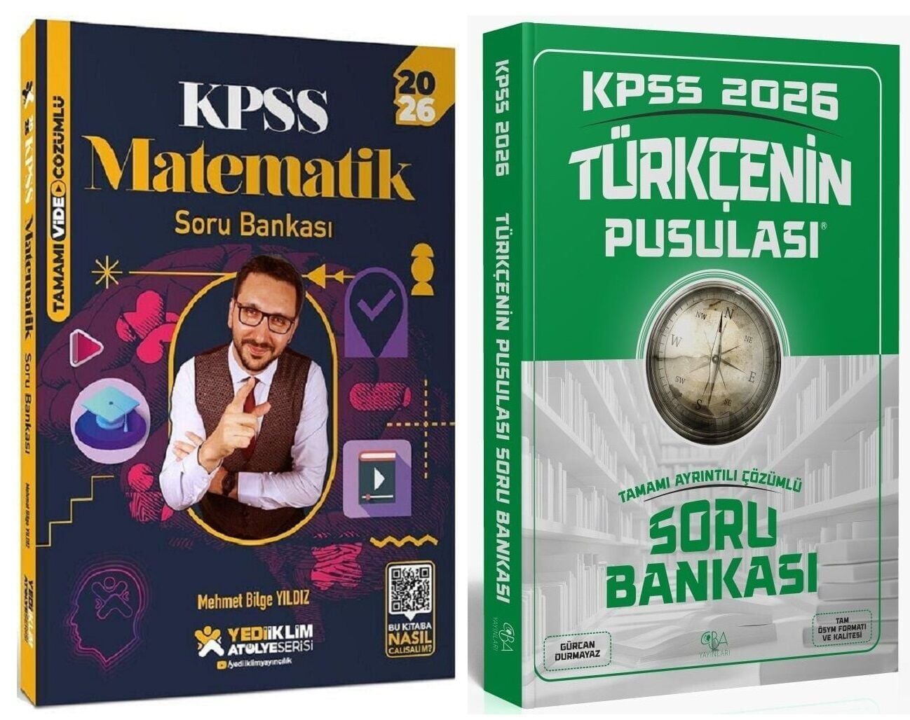 Yediiklim + CBA 2026 KPSS Matematik Atölye + Türkçe Soru Bankası 2 li Set - Mehmet Bilge Yıldız Yediiklim + CBA Yayınları