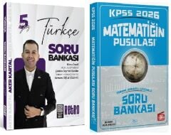 Retro + CBA 2026 KPSS Türkçe 5Yüz + Matematik Soru Bankası 2 li Set - Aker Kartal Retro + CBA Yayıncılık