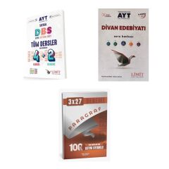 2027 Limit AYT Tüm Dersler Sayısal Ders Bitirme Seti + Edebiyat Divan Edebiyatı Soru + Ankapade Set