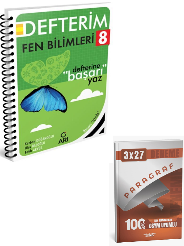 Arı 2027 8. Sınıf Fen Bilimleri Akıllı Defteri+ Anla Kazan Paragraf