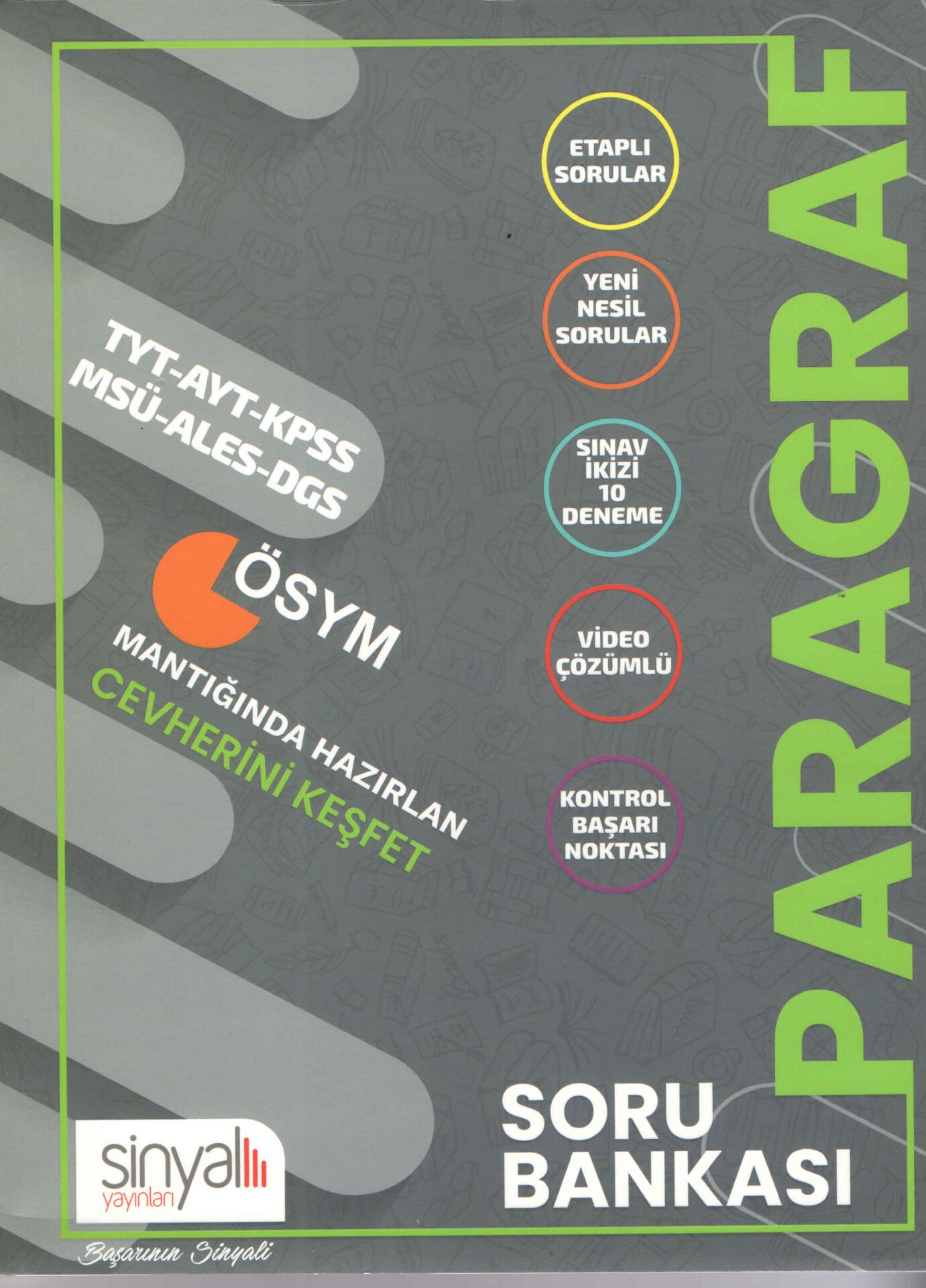Sinyal Yayınları TYT AYT KPSS MSÜ ALES DGS Paragraf Soru Bankası