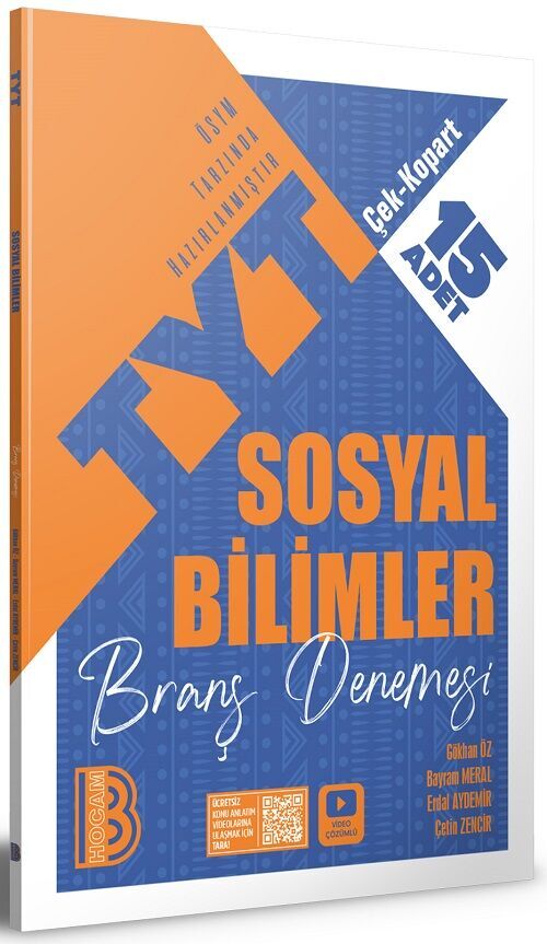 Benim Hocam 2026 YKS TYT Sosyal Bilimler 15 Deneme Çözümlü Benim Hocam Yayınları