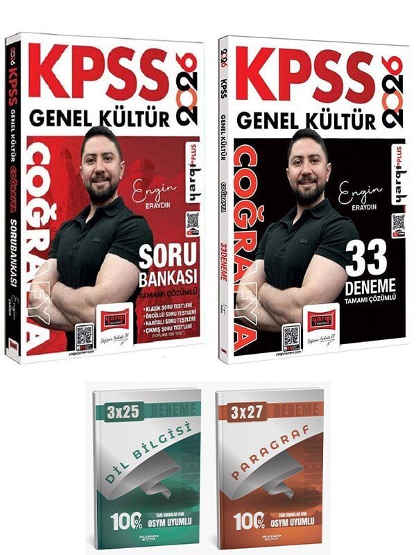 Yargı 2026 KPSS Coğrafya Soru Bankası + 33 Deneme 2 li Set Anla Kazan Deneme