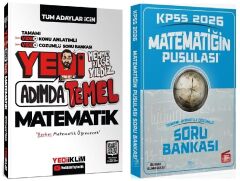 Yediiklim + CBA 2026 KPSS 7 Yedi Adımda Temel Matematik Konu Anlatımlı Soru Bankası 2 li Set - Mehmet Bilge Yıldız Yediiklim + CBA Yayınları