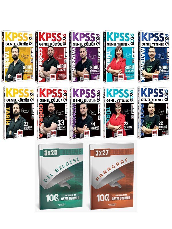 Yargı 2026 KPSS Genel Yetenek Genel Kültür Soru Bankası + 143 Deneme 10 lu Anla Kazan Deneme