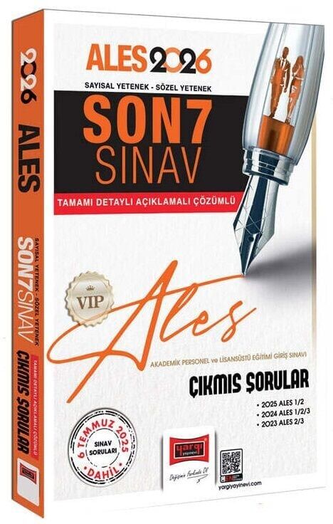 Yargı 2026 ALES VIP Çıkmış Sorular Son 7 Sınav Çözümlü Yargı Yayınları