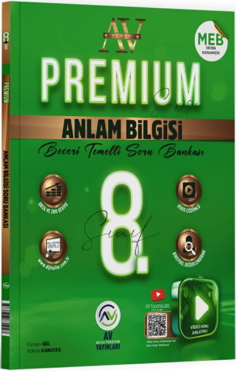 Av Yayınları 8. Sınıf Anlam Bilgisi Premium Beceri Temelli Soru Bankası