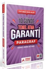Paraf Yayınları TYT Paragraf Z Takımı 10 Günde Temel Atma Garanti Video Ders Kitabı