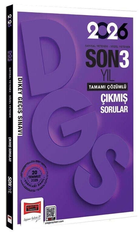 Yargı 2026 DGS Çıkmış Sorular Son 3 Yıl Çözümlü Yargı Yayınları
