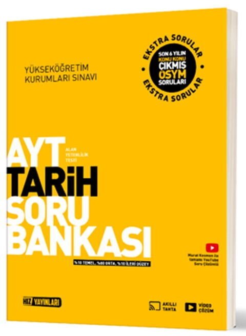 Hız Yayınları AYT Tarih Soru Bankası