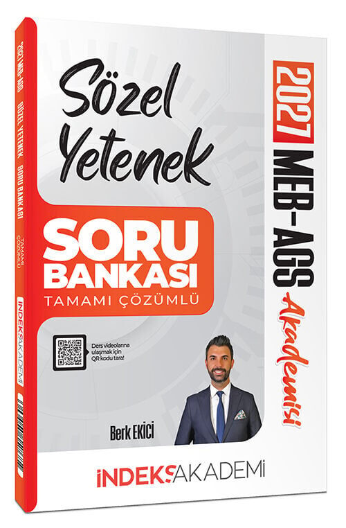 İndeks Akademi 2027 MEB-AGS Akademisi Sözel Yetenek Soru Bankası Çözümlü - Berk Ekici