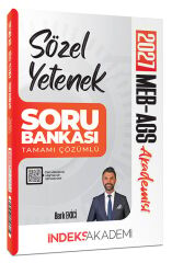 İndeks Akademi 2027 MEB-AGS Akademisi Sözel Yetenek Soru Bankası Çözümlü - Berk Ekici