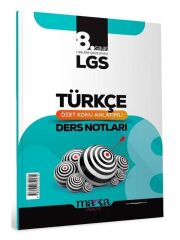 Marka 2025 8. Sınıf LGS Türkçe Özet Konu Anlatımlı Ders Notları Marka Yayınları