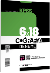 Marka 2025 KPSS Coğrafya 6x18 Deneme Video Çözümlü Marka Yayınları