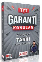 Paraf Yayınları TYT Tarih Garanti Konular Özel Bilgili Soru Bankası