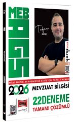 Yargı 2026 MEB-AGS Mevzuat Bilgisi 22 Deneme Çözümlü - Tufan Genç Yargı Yayınları