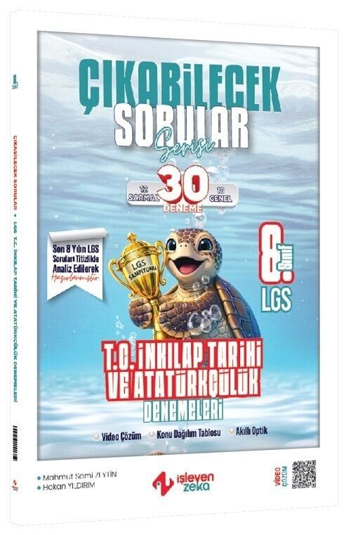 İşleyen Zeka 8. Sınıf LGS TC İnkılap Tarihi ve Atatürkçülük Çıkabilecek Sorular 30 Deneme İşleyen Zeka Yayınları