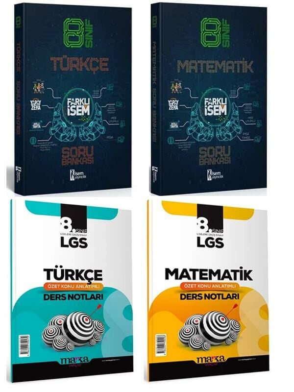 Süper Fiyat LGS Matematik Türkçe İsem Soru Marka Ders Notları