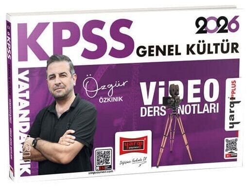 Yargı 2026 KPSS Vatandaşlık Video Ders Notları - Özgür Özkınık Yargı Yayınları