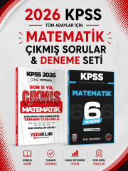 Yediiklim 2026 KPSS Matematik Son 11 Yıl Çıkmış Sorular & KPSS Matematik 6 Deneme EVP Akademi