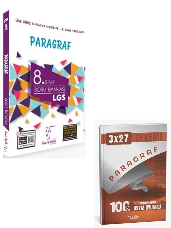Karekök 2027 8. Sınıf LGS Paragraf Soru Bankası+Anla Kazan Paragraf Deneme
