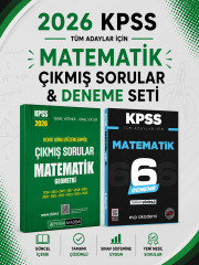 Pegem 2026 KPSS Matematik Çıkmış Sorular & KPSS Matematik 6 Deneme EVP Akademi